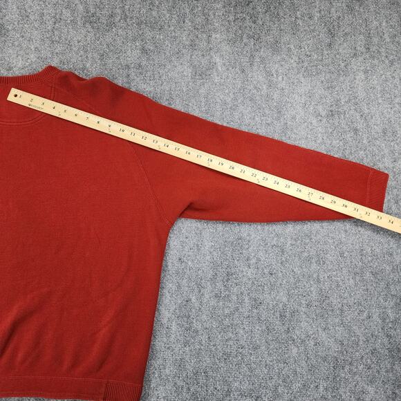 Tommy Bahama Sweater Mens XL Red Gray Reversible Long Sleeve Island Zone Flip - Picture 7 of 16